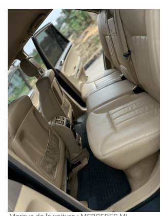 MERCEDES ML ANNÉE 2010 - vitrine 1